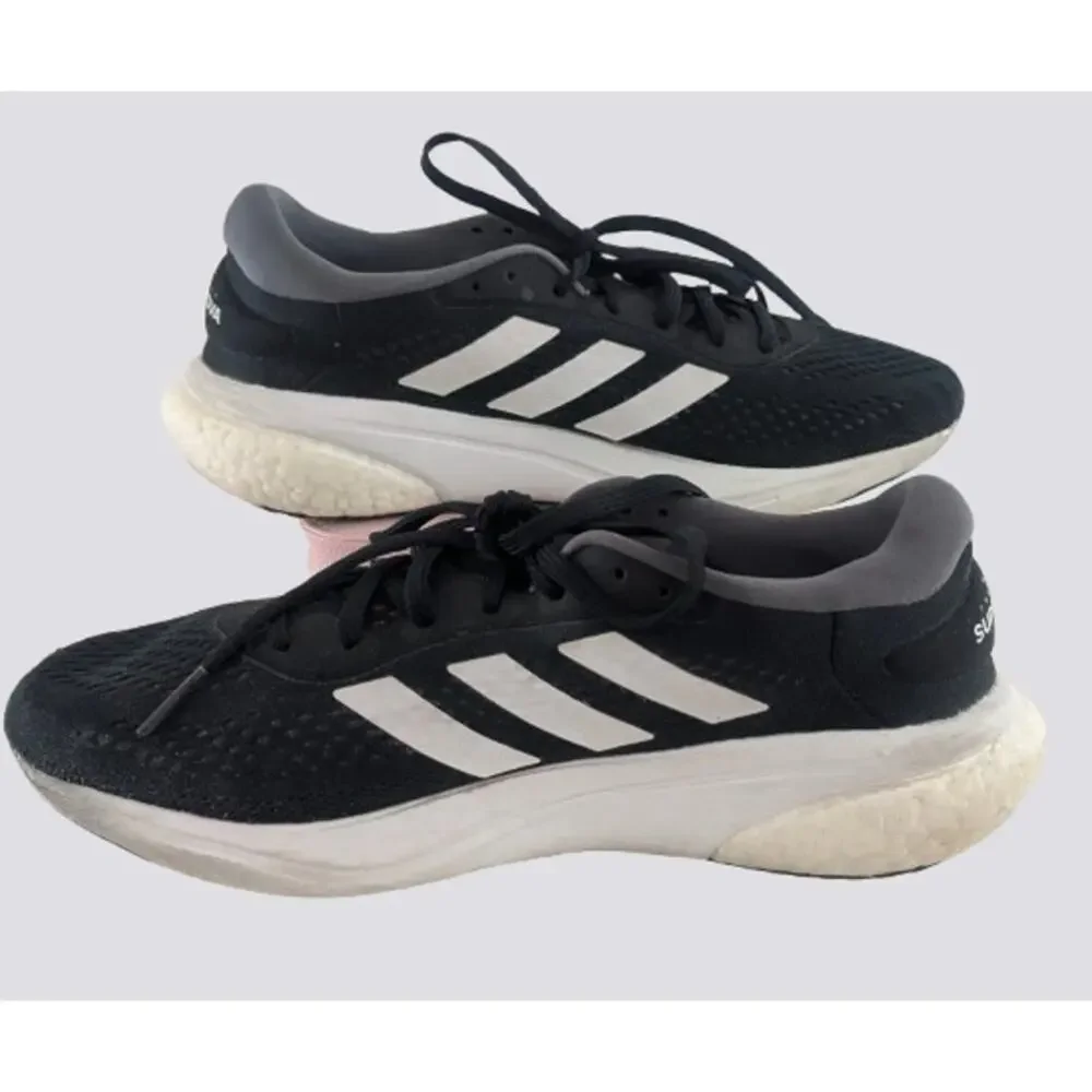 ADIDAS Mens Supernova Black Colorway Running Shoes Size 10
